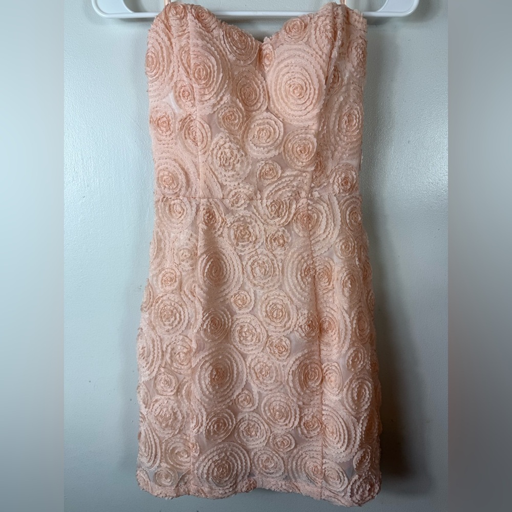 Lush Formal Dress Rosette Small Pale Pink Prom Dance‎ Homecoming